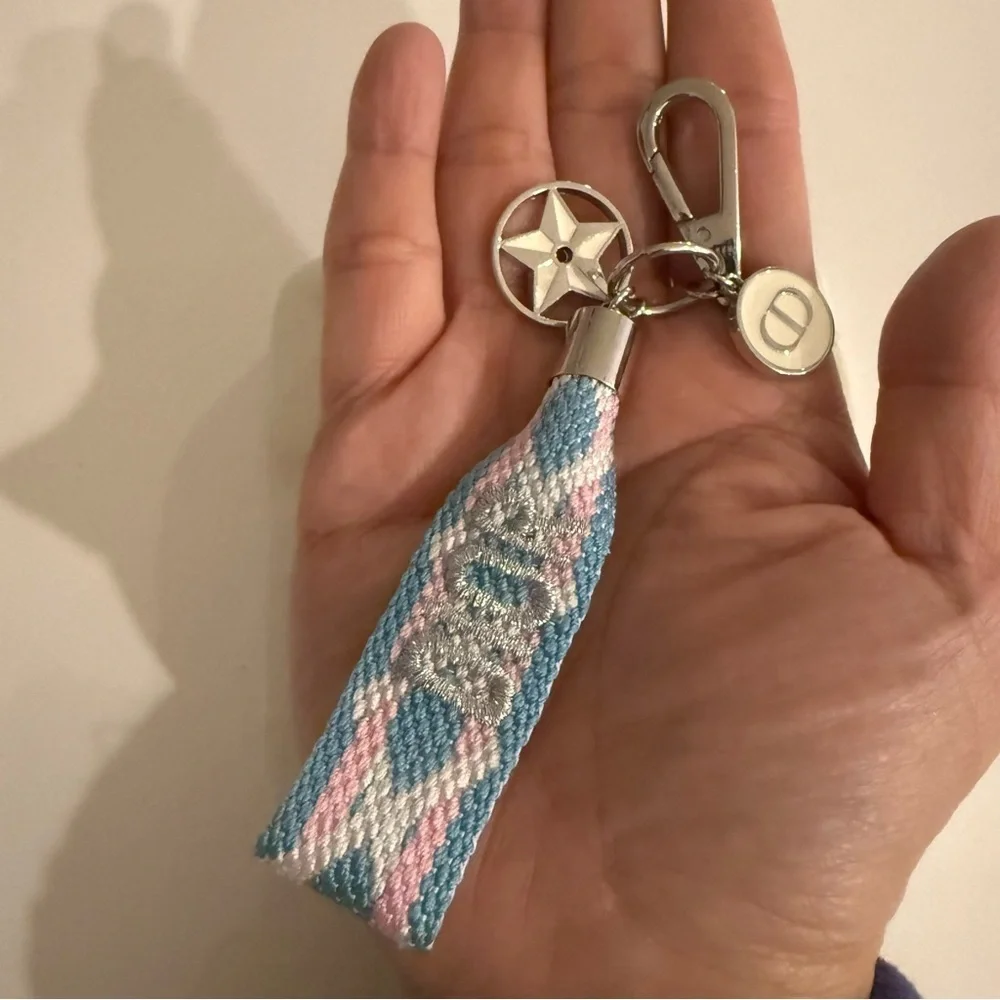 DIOR Accessories Woven Bag Charm Key Chain